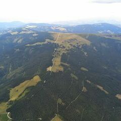 Flugwegposition um 14:12:18: Aufgenommen in der Nähe von Mönichwald, Österreich in 2604 Meter